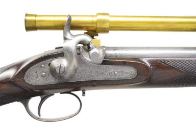 WHITWORTH COMMERCIAL RIFLE WITH RARE DAVIDSON SCOPE