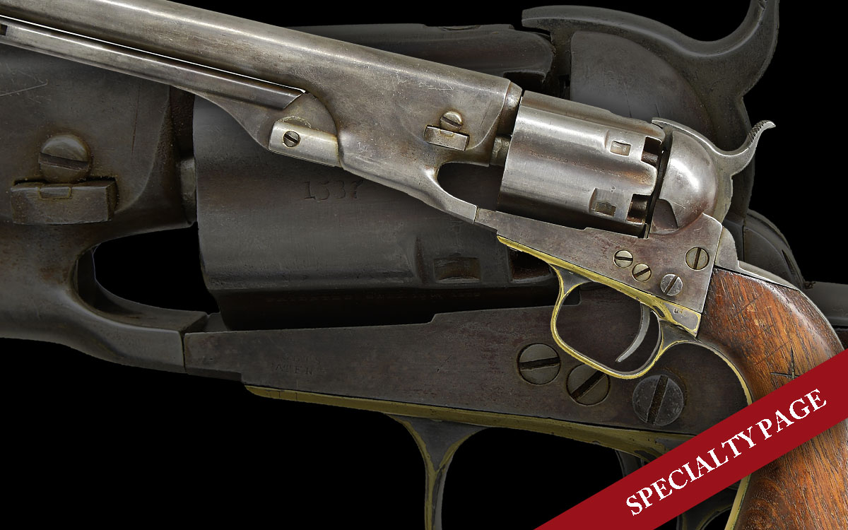 RARE MODEL 1860 COLT FLUTED ARMY REVOLVER SHIPPED TO NATCHEZ, MISSISSIPPI  FOR “JEFF DAVIS LEGION” AT GETTYSBURG AND OTHER BATTLES.