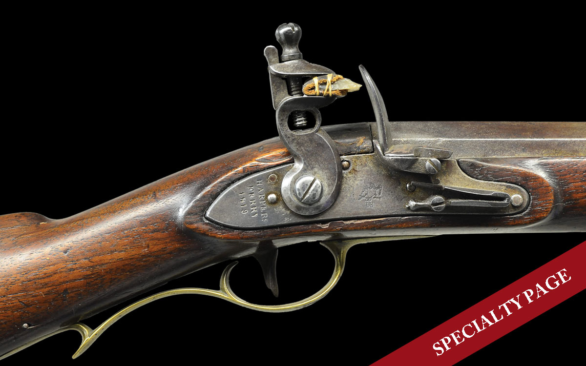 AMONG THE FINEST HARPER’S FERRY FLINTLOCK MODEL 1803 TYPE II RIFLES, EX-MEAD PATTERSON COLLECTION