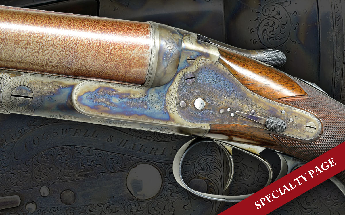 ROBUST SIDELOCK 8 BORE DANGEROUS GAME DOUBLE RIFLE BY COGSWELL & HARRISON.