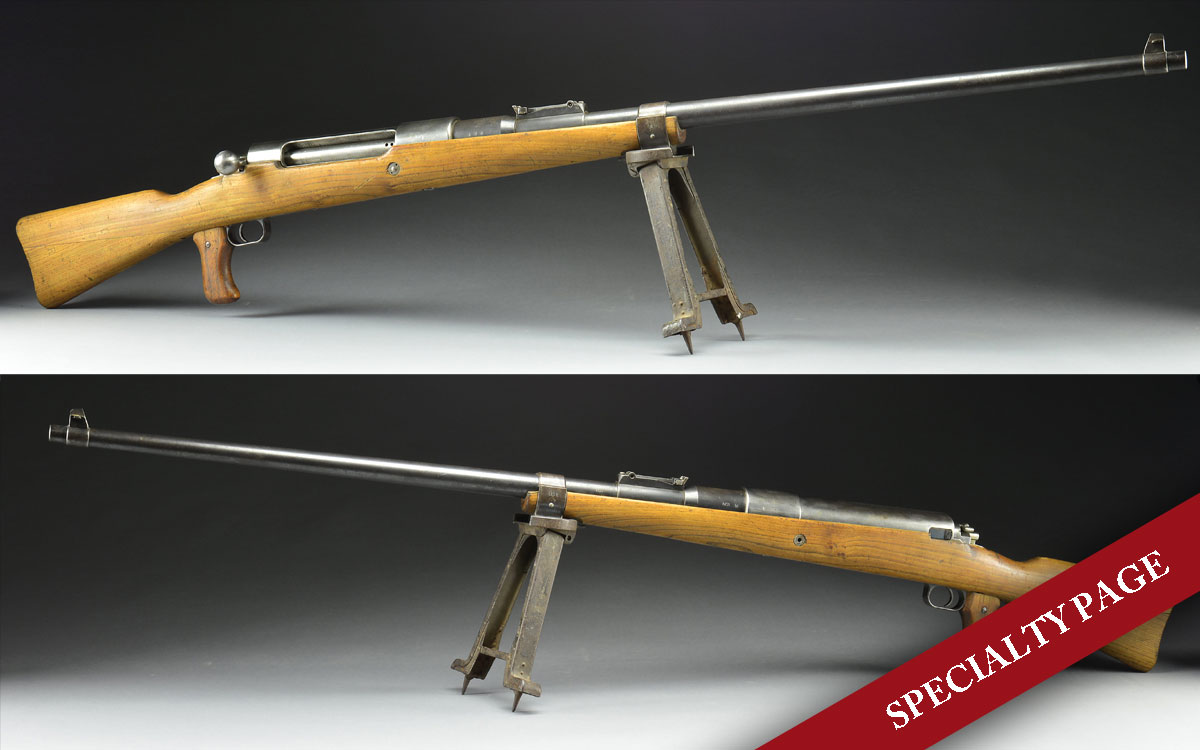 EXTREMELY RARE & DESIRABLE GERMAN WWI MAUSER BOLT ACTION SINGLE SHOT ANTI-TANK RIFLE.