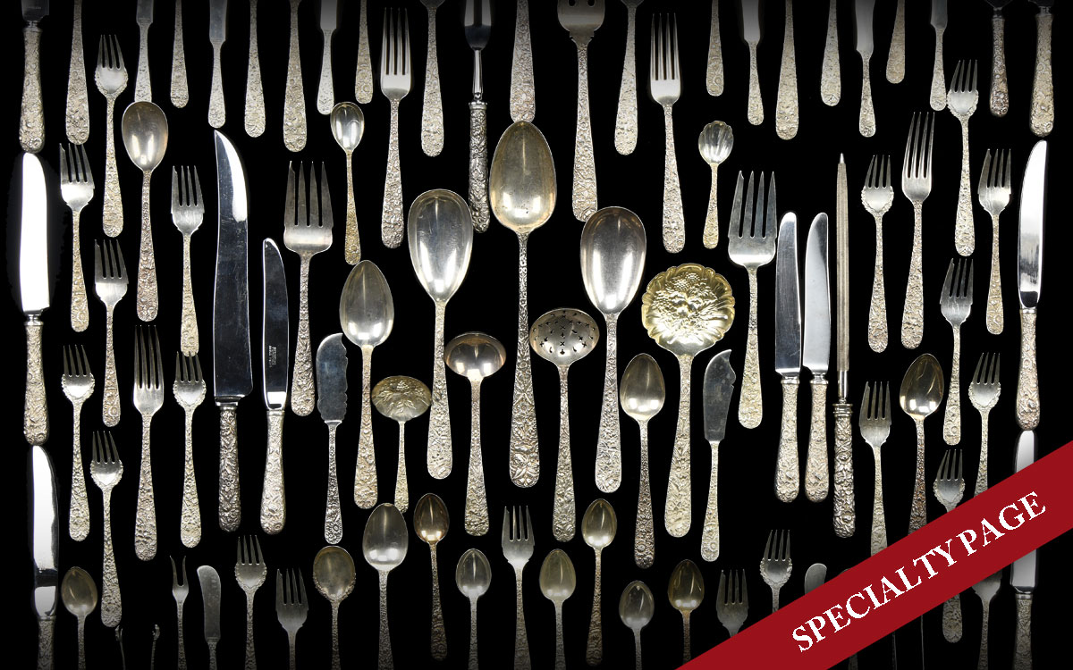 88 PCS OF S. KIRK AND SON STERLING SILVER FLATWARE INCLUDING SERVING PIECES