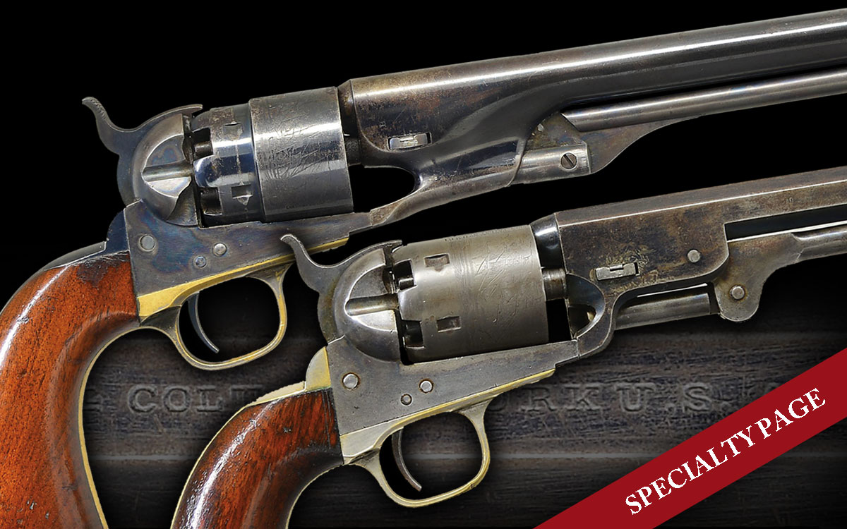 COLT 1851 NAVY & 1860 ARMY REVOLVERS CASED PAIR