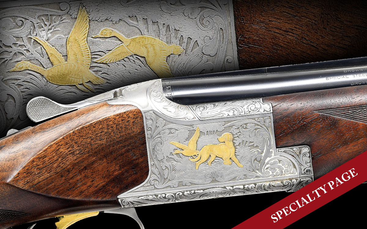 RARE SIGNED BROWNING P2 Q PRESENTATION GRADE SUPERPOSED O/U SHOTGUN