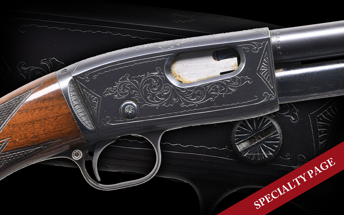 HARD TO FIND REMINGTON MODEL 121D PEERLESS GRADE ENGRAVED SLIDE ACTION RIFLE