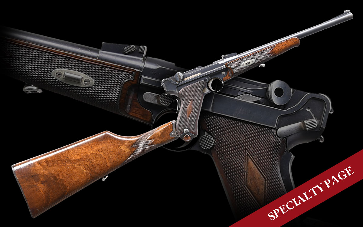 RARE & DESIRABLE DWM MODEL 1902 LUGER CARBINE SEMI-AUTOMATIC PISTOL