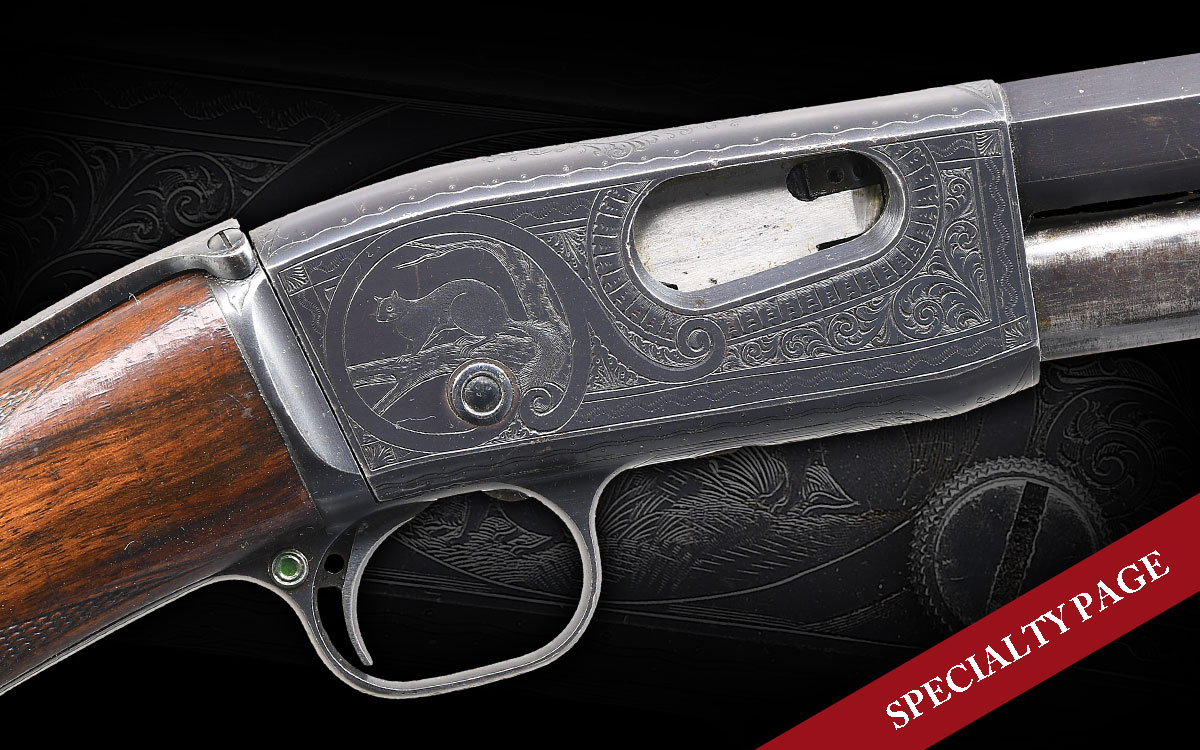 EARLY REMINGTON 12D PEERLESS GRADE PUMP RIFLE