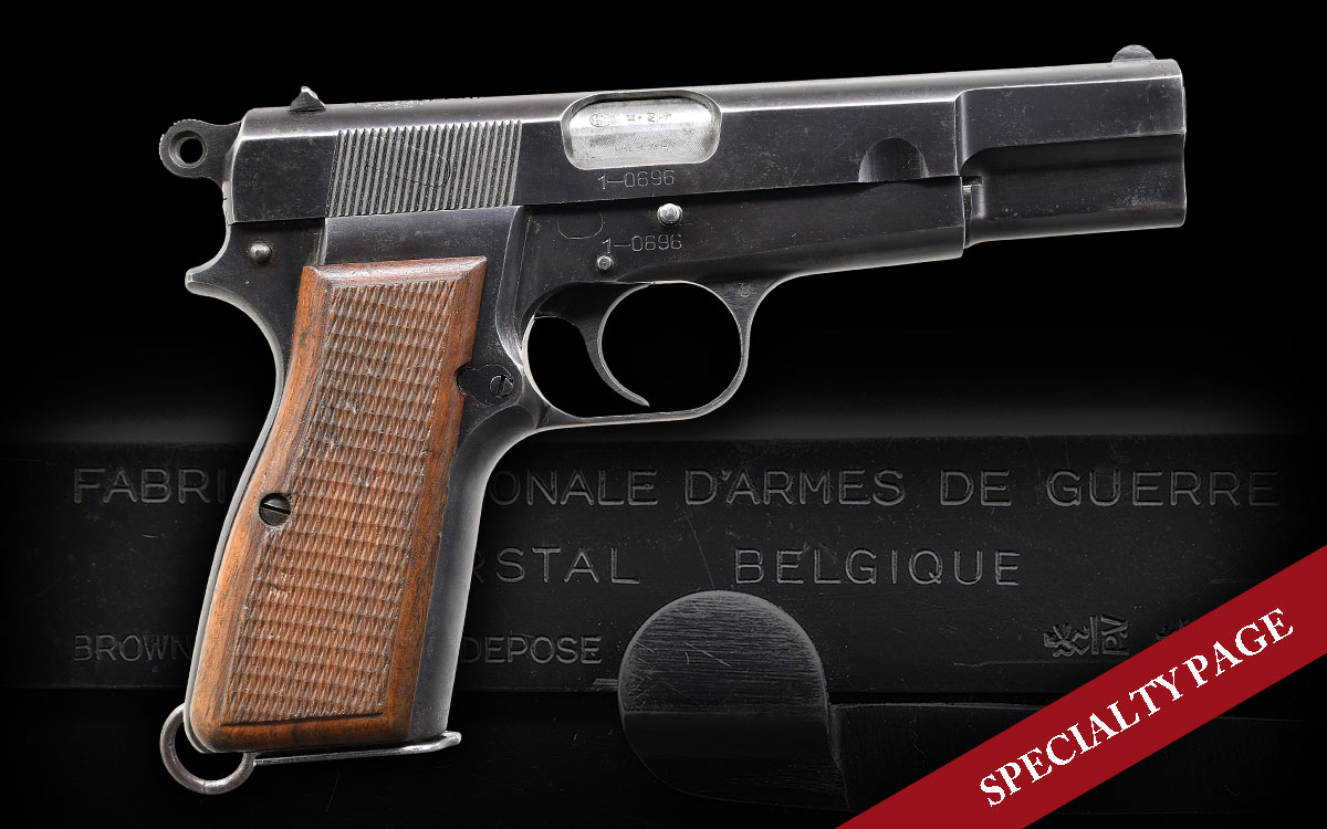 SELDOM ENCOUNTERED CONGOLESE MINISTRY OF FINANCE CONTRACT FABRIQUE NATIONALE HI-POWER SEMI-AUTOMATIC PISTOL