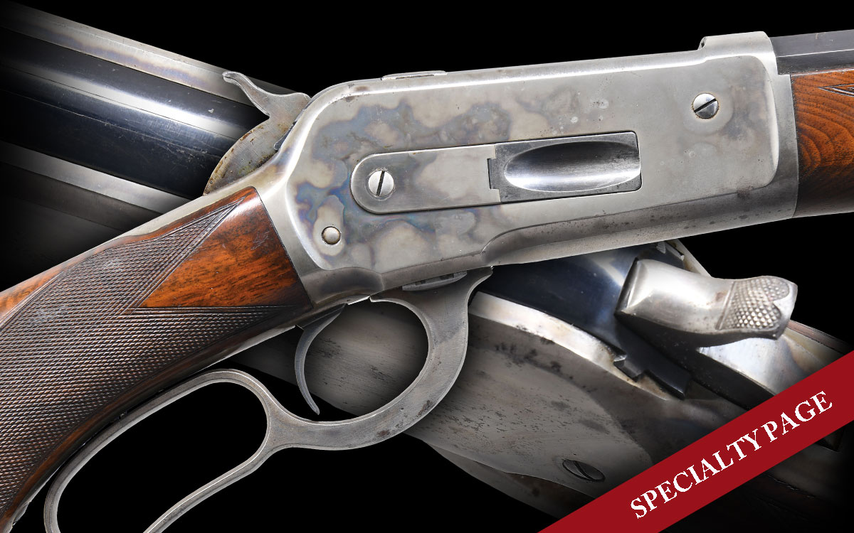 FINE SPECIAL ORDER WINCHESTER 1886 DELUXE LEVER ACTION RIFLE WITH CODY FIREARMS MUSEUM LETTER