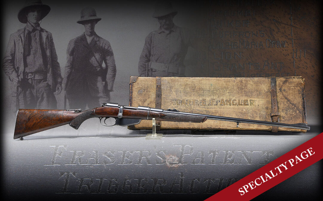 EXTRAORDINARY, HISTORIC DANIEL FRASIER MANNLICHER RIFLE WITH TAKE DOWN ACTION MADE FOR BRITISH BARONET & FRIEND OF THEODORE ROOSEVELT, SIR ALFRED PEASE, IN THE EARLY 1890’S