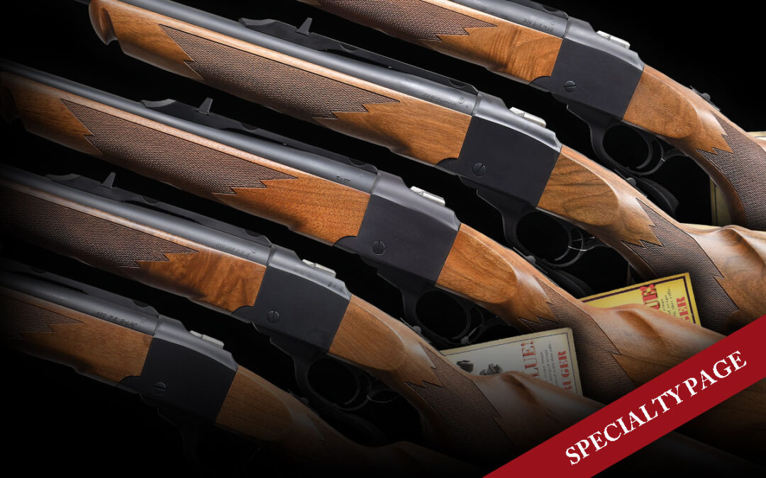 RUGER NO. 1 CRAIG BODDINGTON AFRICAN ADVENTURE SERIES 5 RIFLE SET