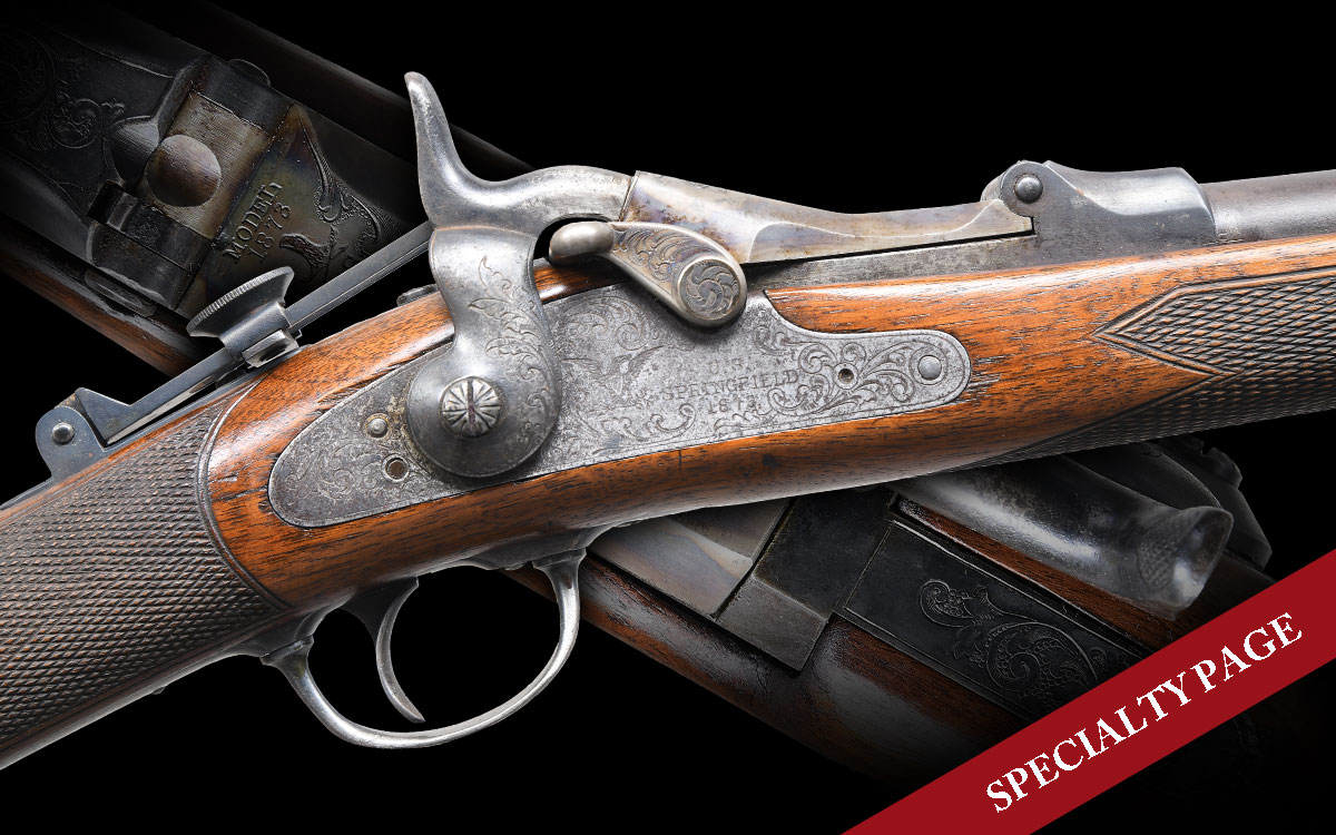 SPRINGFIELD FIRST TYPE 1875 OFFICER’S MODEL U.S. TRAPDOOR SINGLE SHOT RIFLE