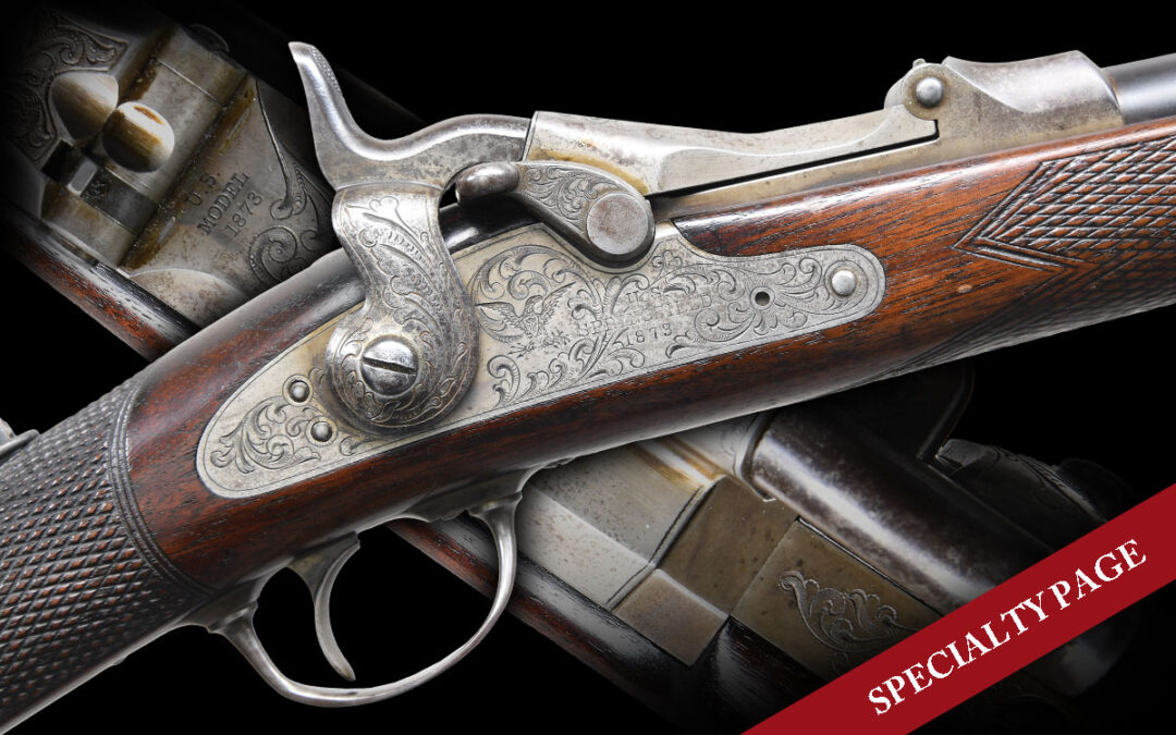 SPRINGFIELD 1ST TYPE 1875 OFFICER MODEL U.S. TRAPDOOR SINGLE SHOT RIFLE