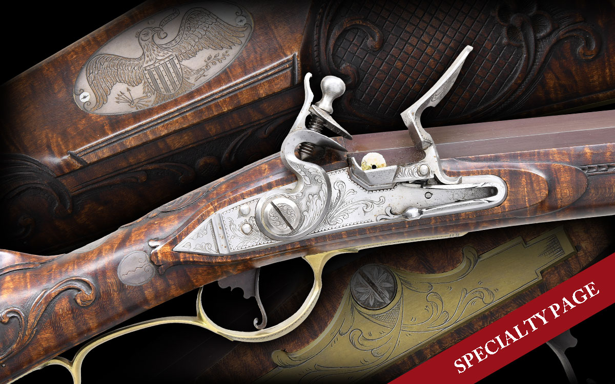 JACK HAUGH CONTEMPORARY GOLDEN AGE KENTUCKY RIFLE