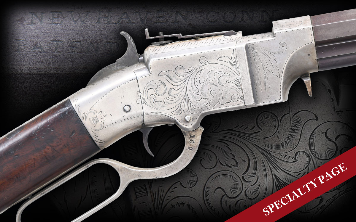 ATTRACTIVE FACTORY ENGRAVED NEW HAVEN ARMS VOLCANIC CARBINE