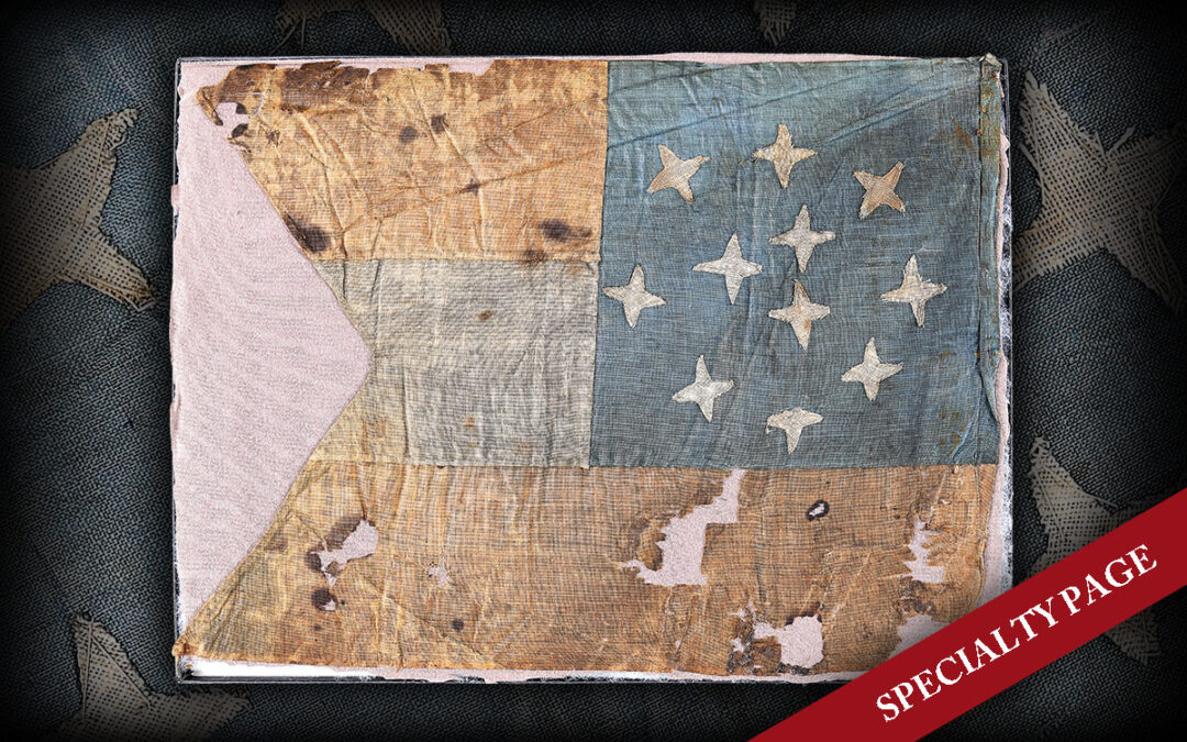 RARE CONFEDERATE GUIDON PENNANT CONTRACTED IN RICHMOND VA