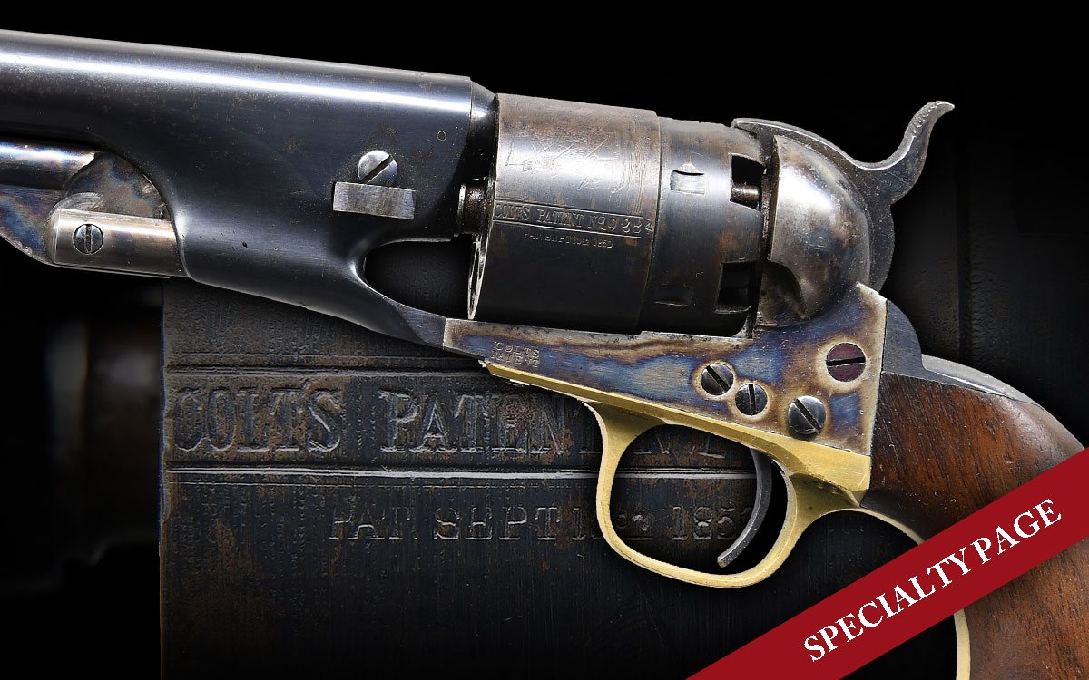 OUTSTANDING COLT 1860 ARMY SHIPPED DEC. 10TH, 1861, FROM THE EDWARD SCOTT MEADOWS COLLECTION