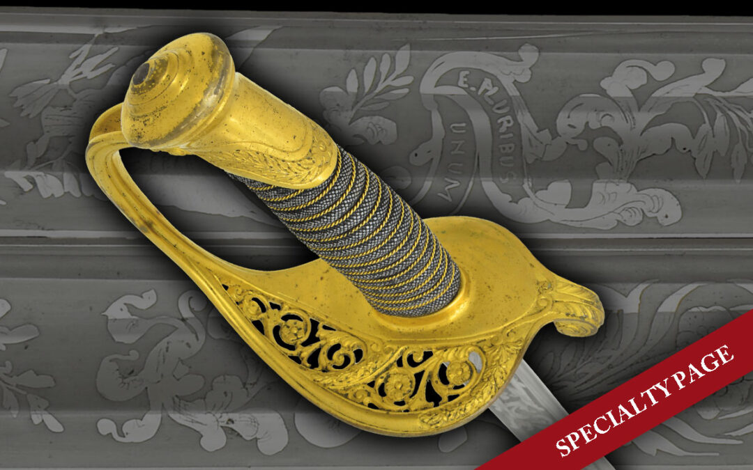 US M1850 FOOT OFFICER’S SWORD BY AMES, SASH, INSIGNIA, & DOCUMENTS BELONGING TO CAPTAIN THATCHER BARNES OF THE ALVISO RIFLES OF CALIFORNIA