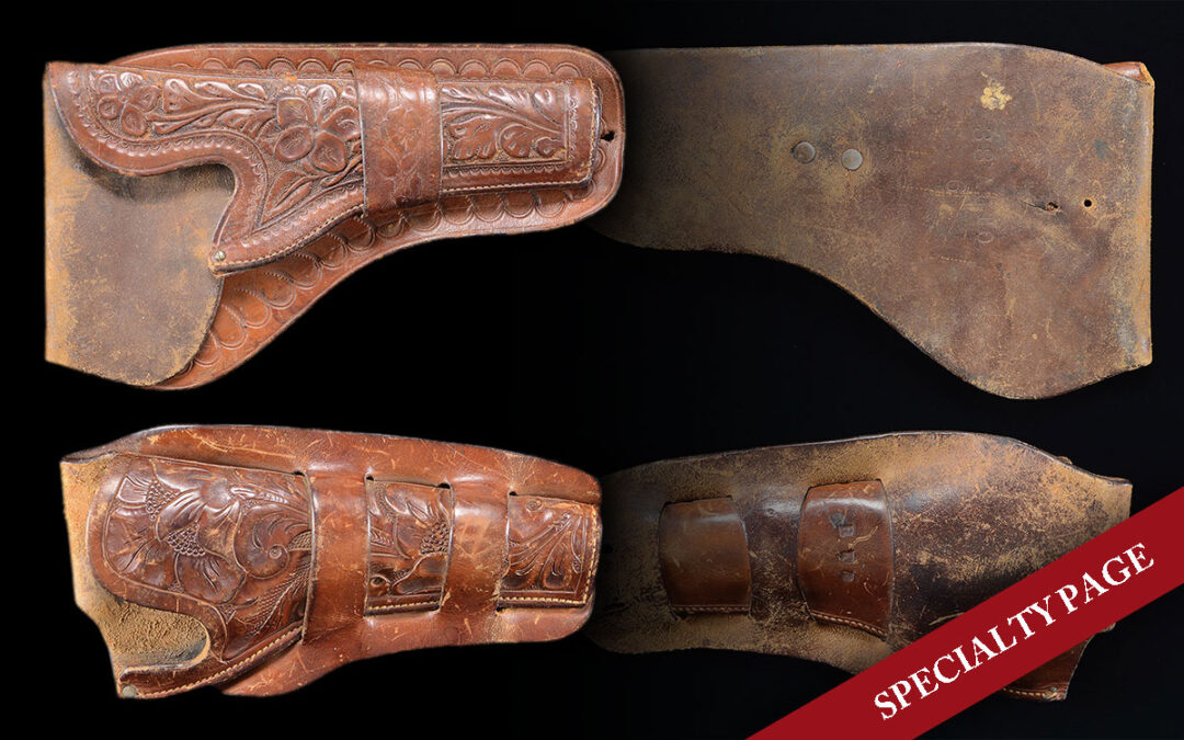 PAIR OF WESTERN TOOLED HOLSTERS