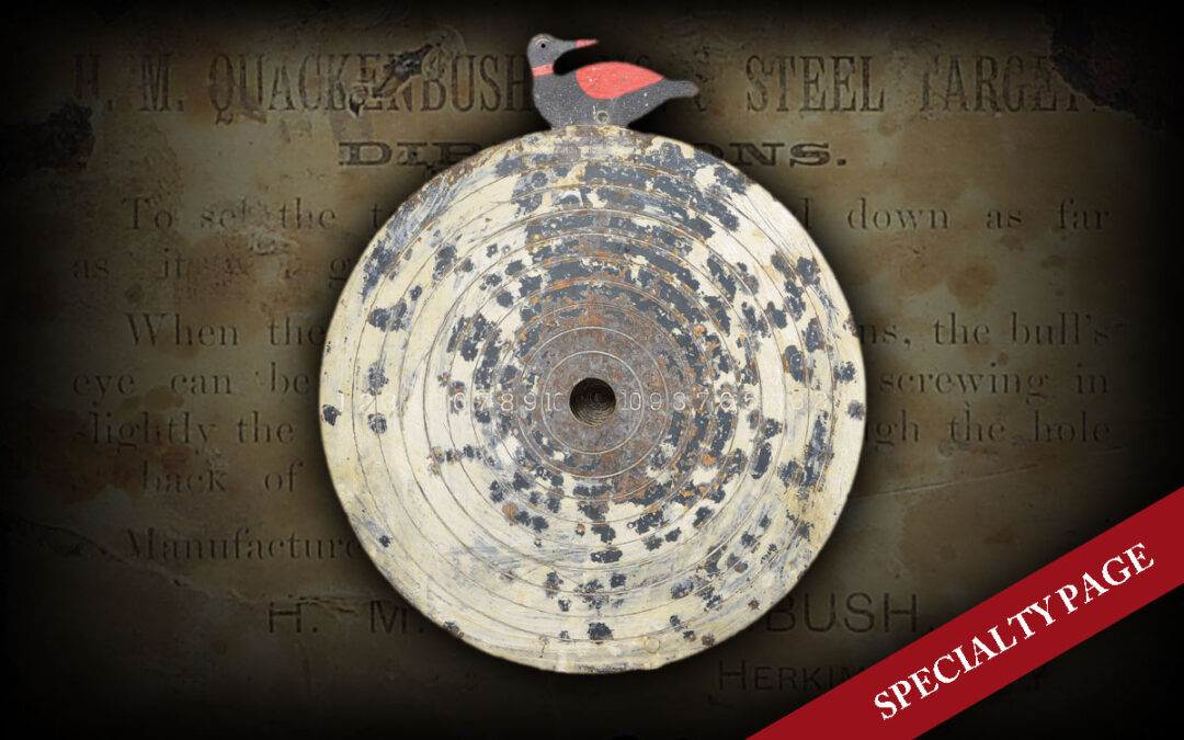 QUACKENBUSH MECHANICAL CAST IRON GALLERY TARGET