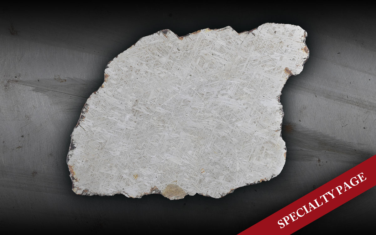 LARGE POLISHED CROSS SECTION OF CAMPO DEL CIELO METALLIC METEORITE