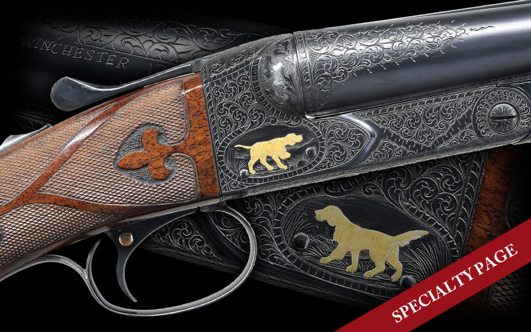 WINCHESTER MODEL 21 GRAND AMERICAN UPGRADE 4 BARREL SET WITH CASE AND LETTER