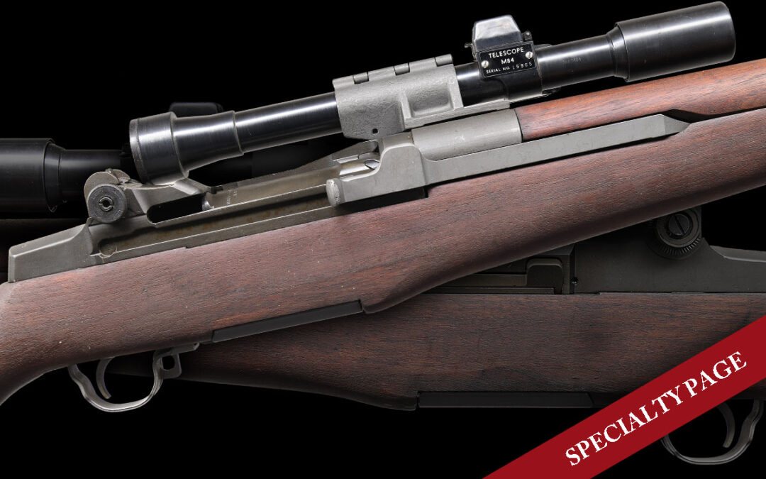 U.S. SPRINGFIELD GARAND MODEL M1D SEMI-AUTO MILITARY SNIPER RIFLE WITH CMP PAPERS