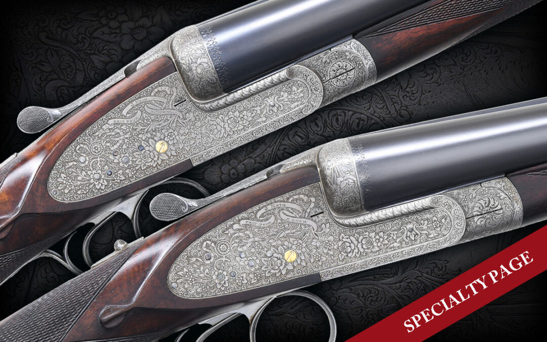 FINE PAIR OF IMPERIAL GRADE LEBEAU COURALLY SIDELOCK EJECTOR HEAVY GAME GUNS COMPLETELY REFURBISHED MOST LIKELY BY FACTORY