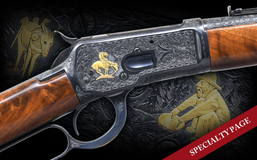 ARTISTRY IN IRON, BEAUTIFUL CUSTOM ENGRAVED & GOLD INLAID WINCHESTER 1892 SRC LEVER ACTION 19TH CENTURY INCREDIBLE FRONTIER TRIBUTE