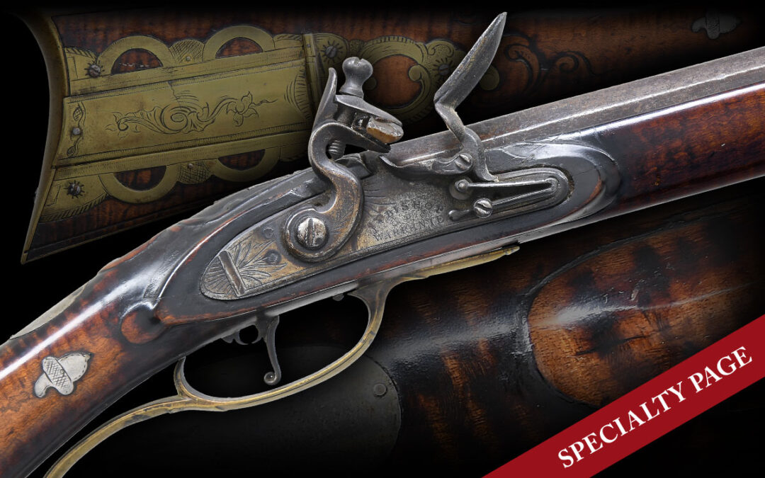 ELEGANT FREDERICK SELL SIGNED PETITE GOLDEN AGE PENNSYLVANIA FLINTLOCK RIFLE