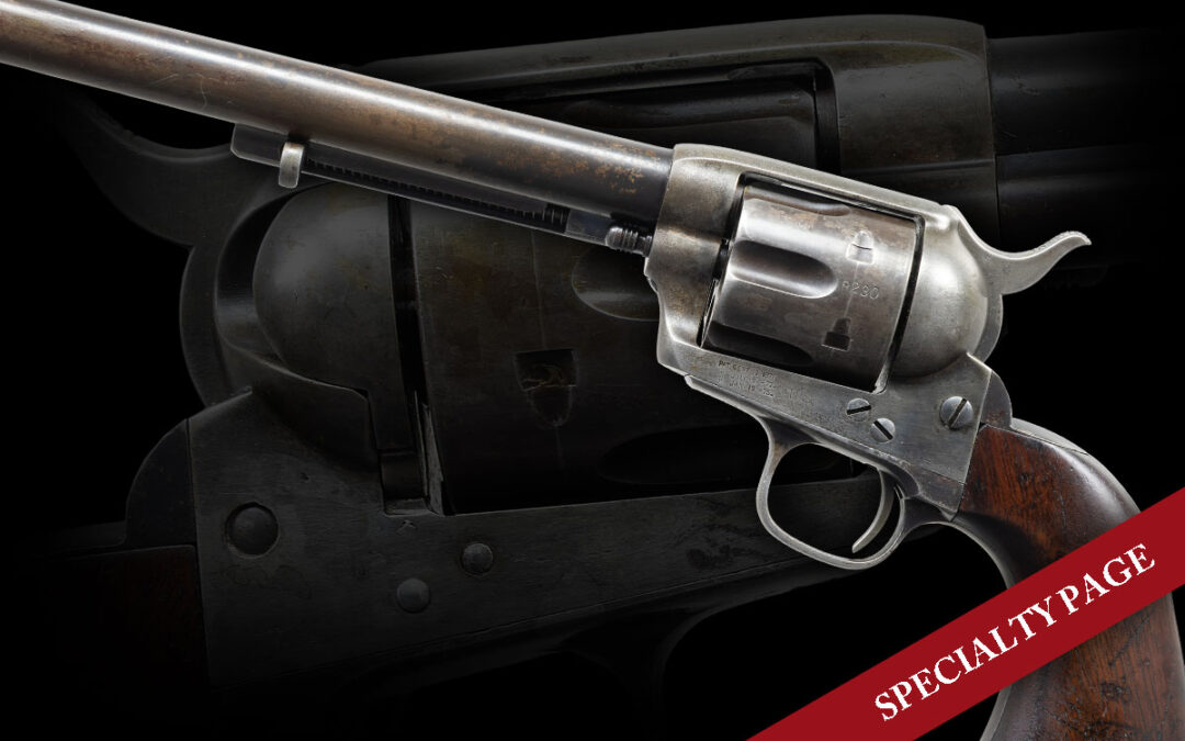 DESIRABLE NETTLETON INSPECTED U.S. COLT SINGLE ACTION ARMY CAVALRY MODEL REVOLVER WITH FACTORY LETTER