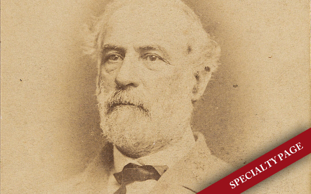 ROBERT E LEE SIGNED VANNERSON CDV