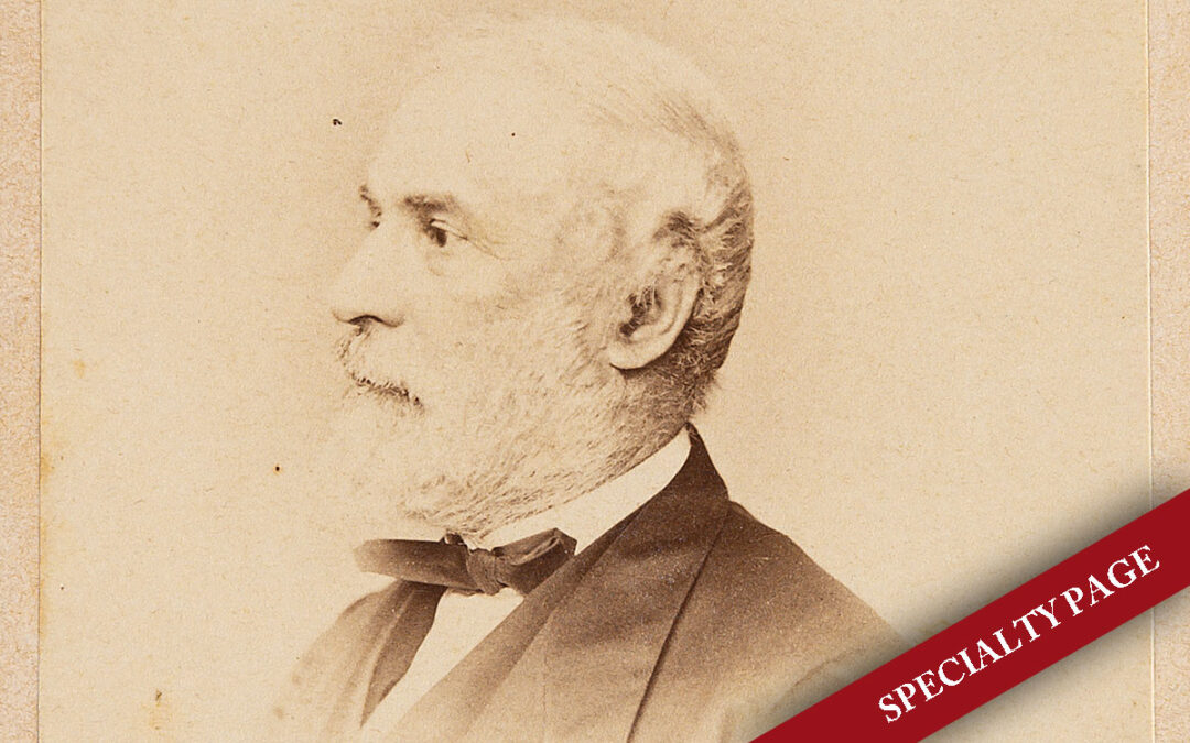 ROBERT E LEE SIGNED BRADY CDV