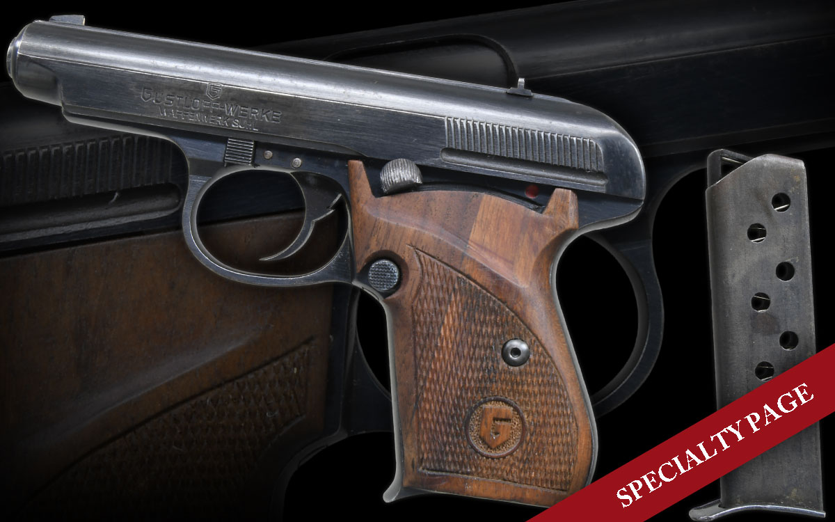 SCARCE EXPERIMENTAL GUSTLOFF WERKE MILITARY PISTOL