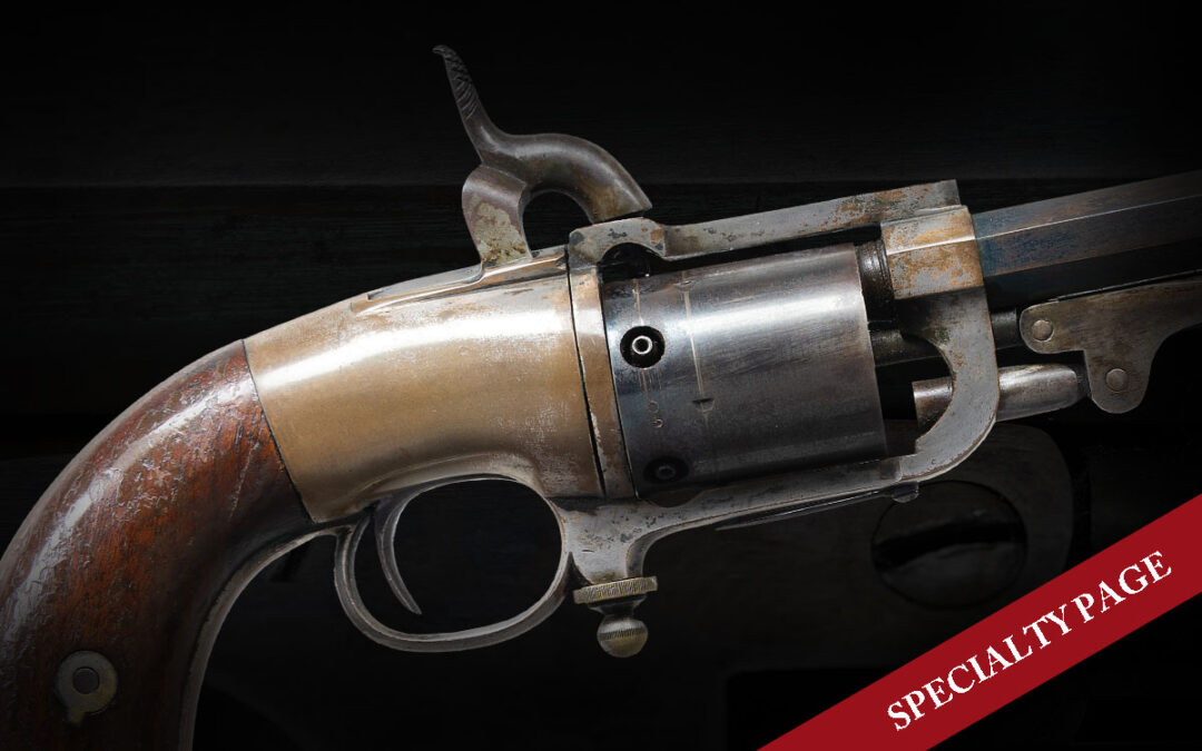 EXTREMELY FINE AND SCARCE CIVIL WAR BUTTERFIELD ARMY PERCUSSION REVOLVER.