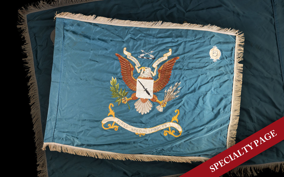RARE VIETNAM ERA 5TH SPECIAL FORCES FLAG