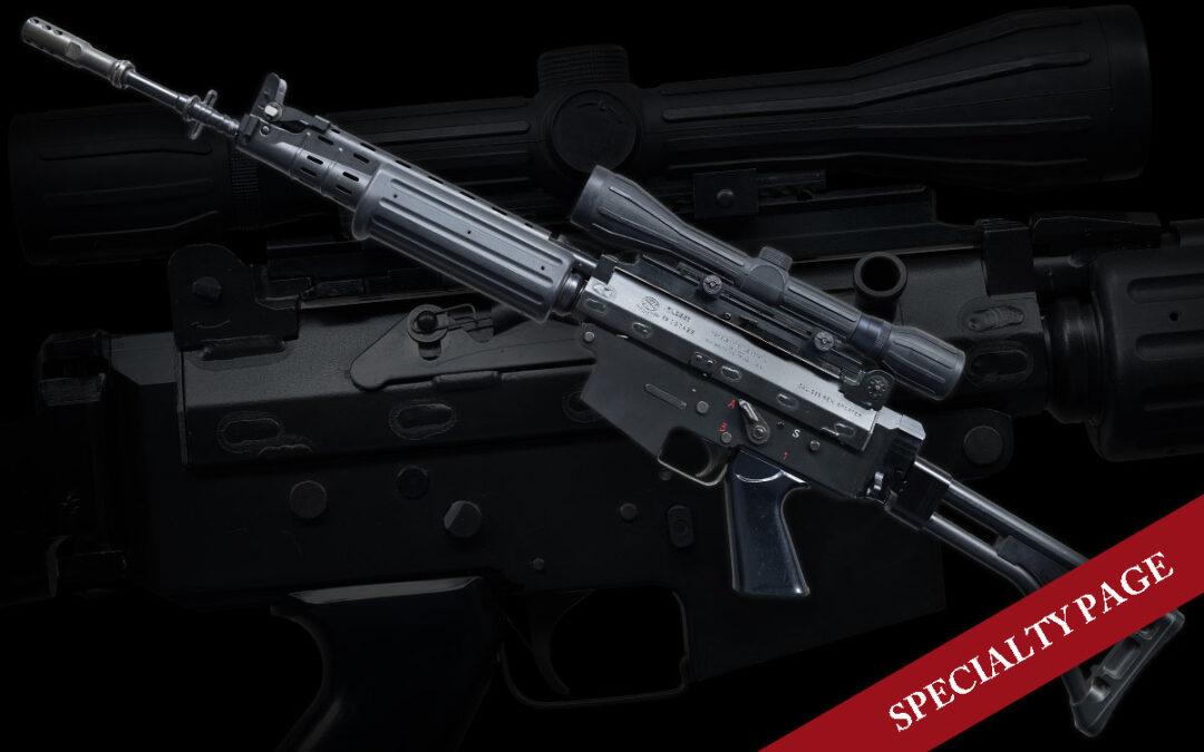DESIRABLE, FULLY TRANSFERABLE S&H ARMS CONVERTED BELGIAN FNC SELECT FIRE RIFLE