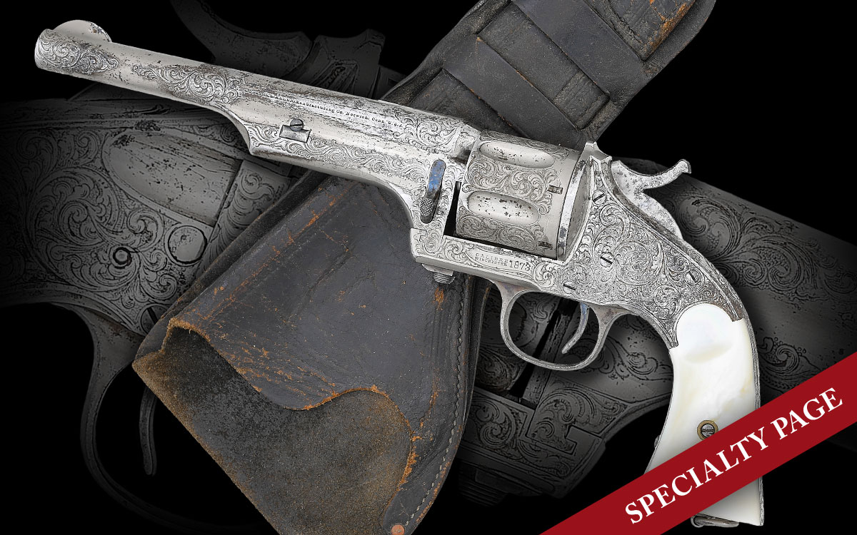 MERWIN & HULBERT LARGE FRAME OPEN TOP FACTORY ENGRAVED & INSCRIBED SA REVOLVER