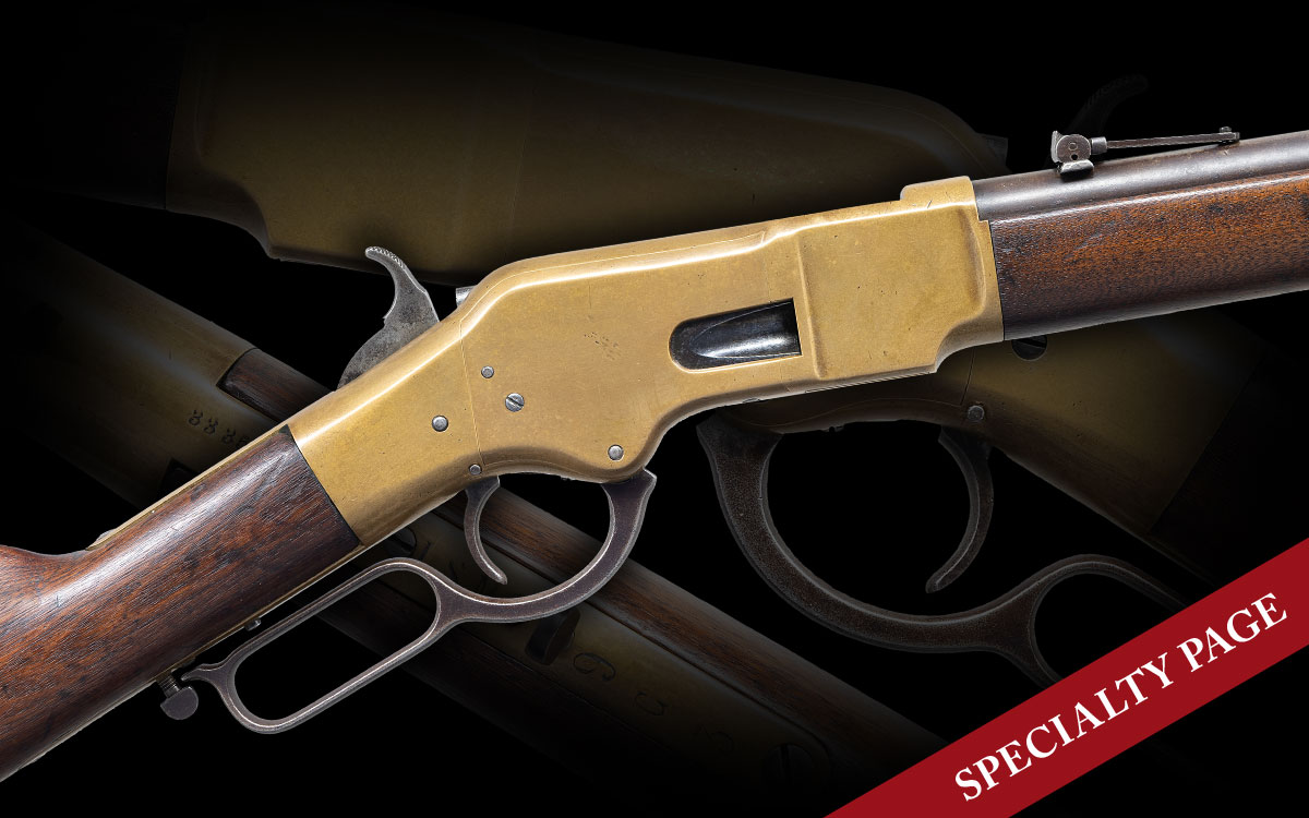 WINCHESTER MODEL 1866 LOUISIANA STATE MILITIA MARKED LEVER ACTION MUSKET