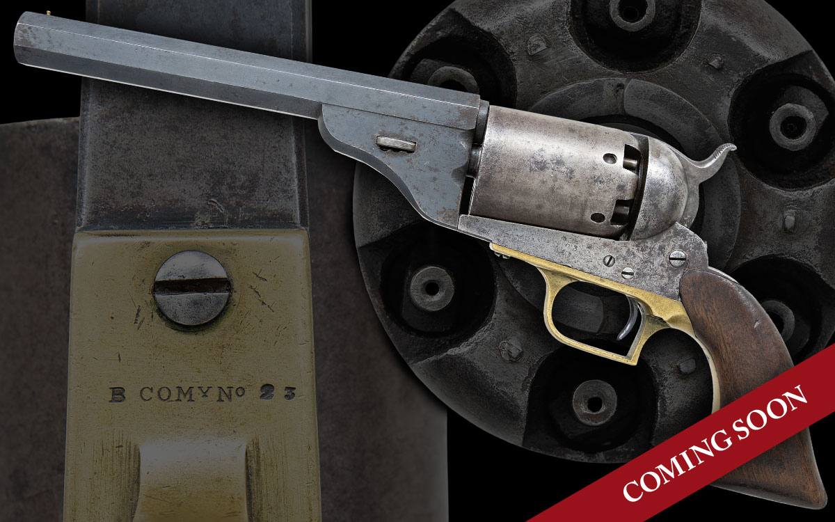 WELL DOCUMENTED COLT WALKER, B-COMPANY No. 23 WITH UNIQUE PERIOD REPLACEMENT PATERSON STYLE BARREL
