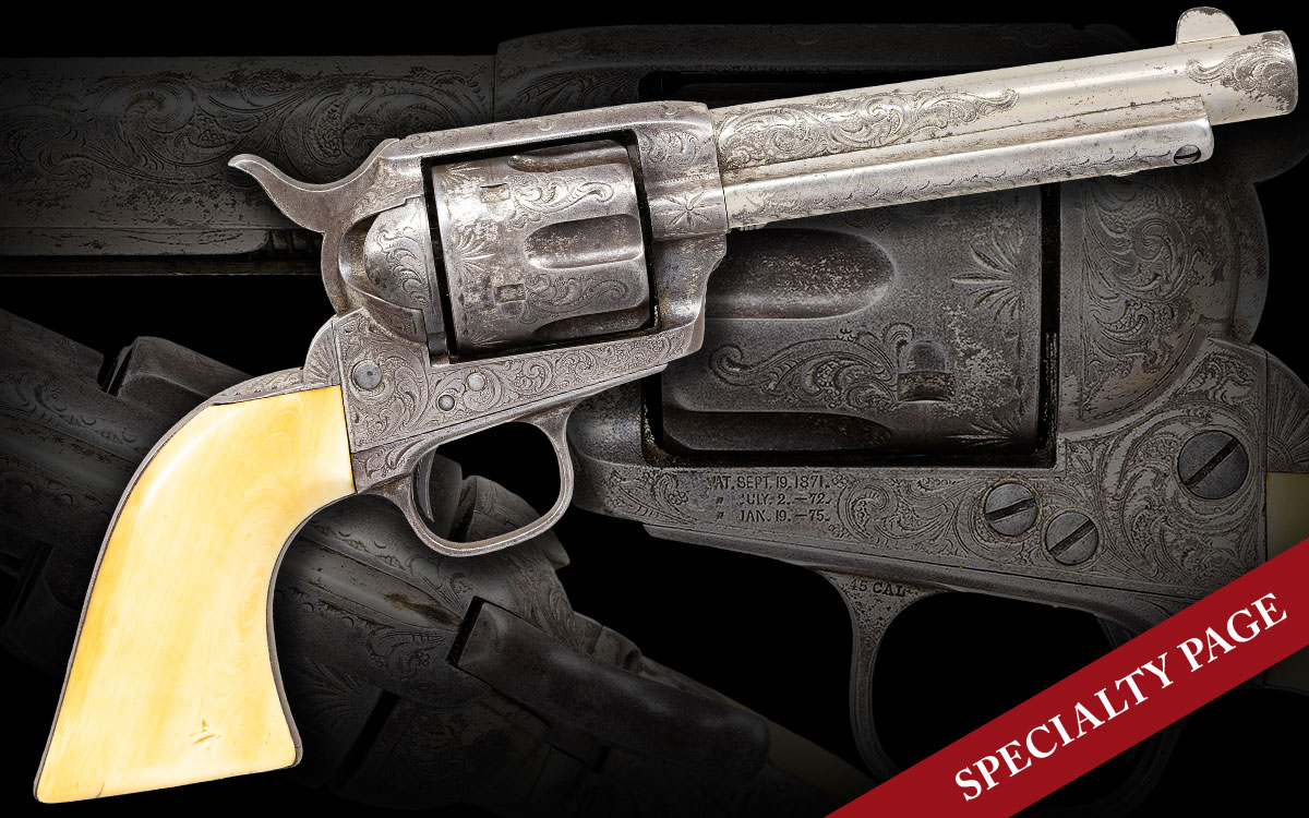 PERIOD ENGRAVED COLT SINGLE ACTION ARMY REVOLVER