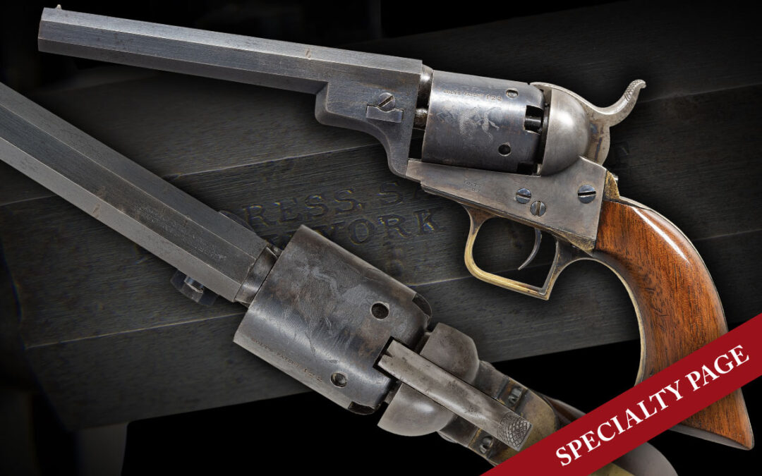 VERY FINE & RARE EARLY CASED COLT BABY DRAGOON REVOLVER