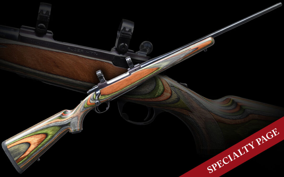 RUGER MODEL 77R-Z CHECKERED LAMINATE BOLT ACTION RIFLE