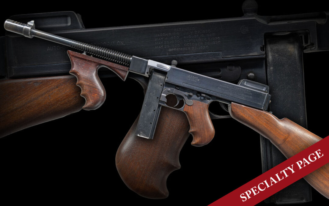 FULLY TRANSFERABLE, COLT 1921/28 NAVY THOMPSON SUBMACHINE GUN. 1 of 2 CONSECUTIVELY NUMBERED GUNS