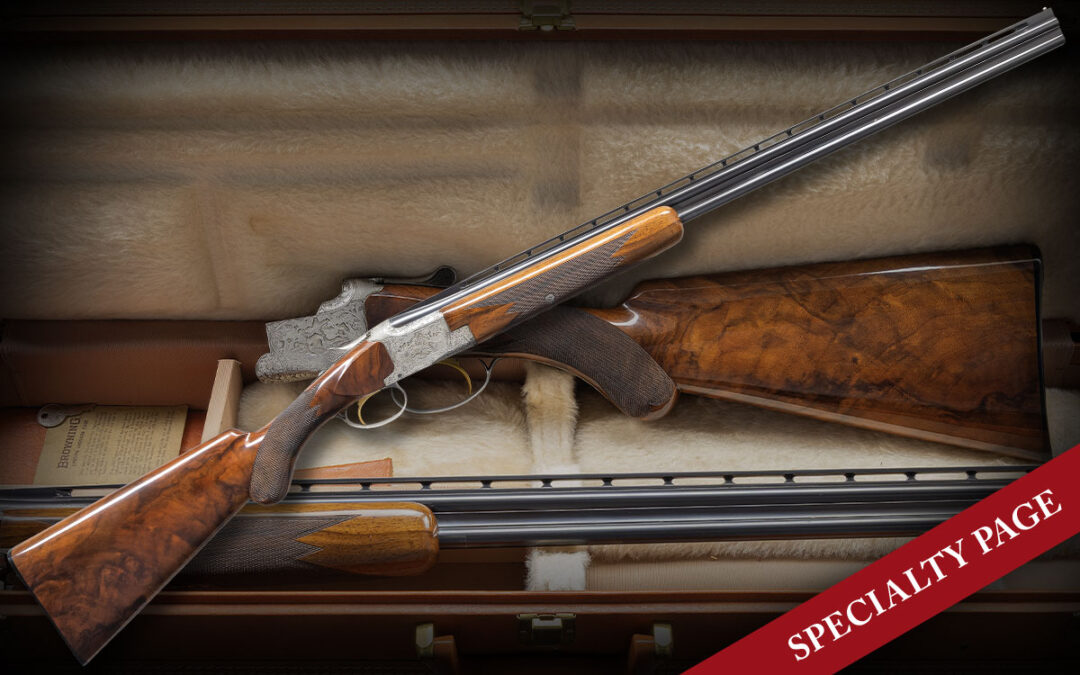 BROWNING SUPERPOSED DIANA GRADE ROUND KNOB LONG TANG O/U SHOTGUN