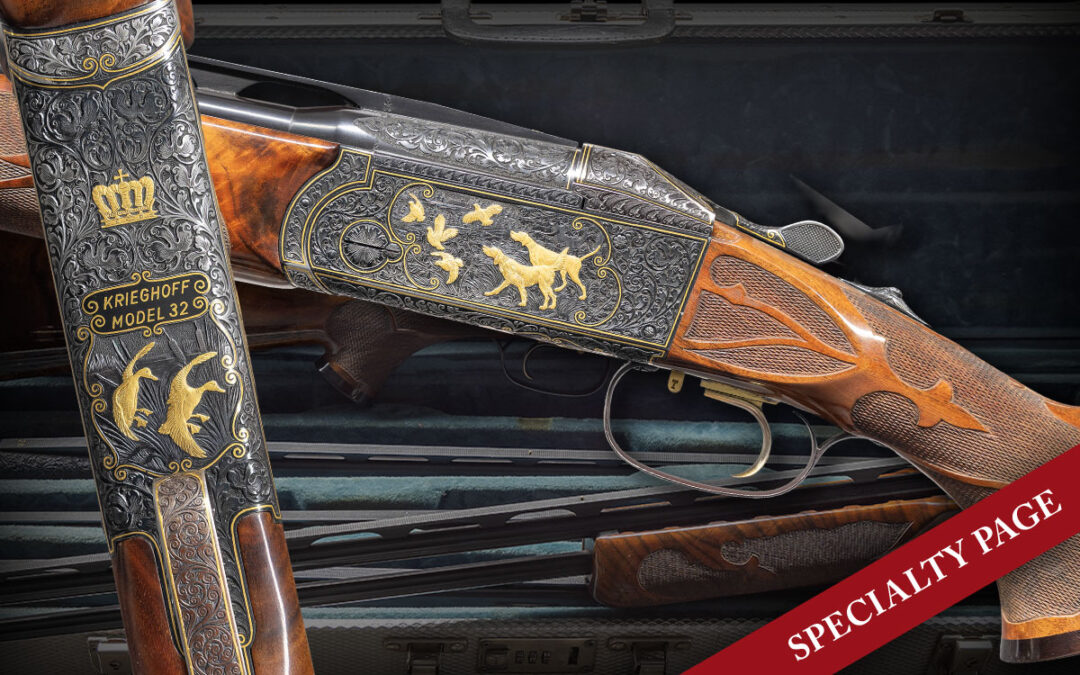 KRIEGHOFF MODEL 32 CROWN GRADE FOUR GAUGE SKEET O/U SHOTGUN