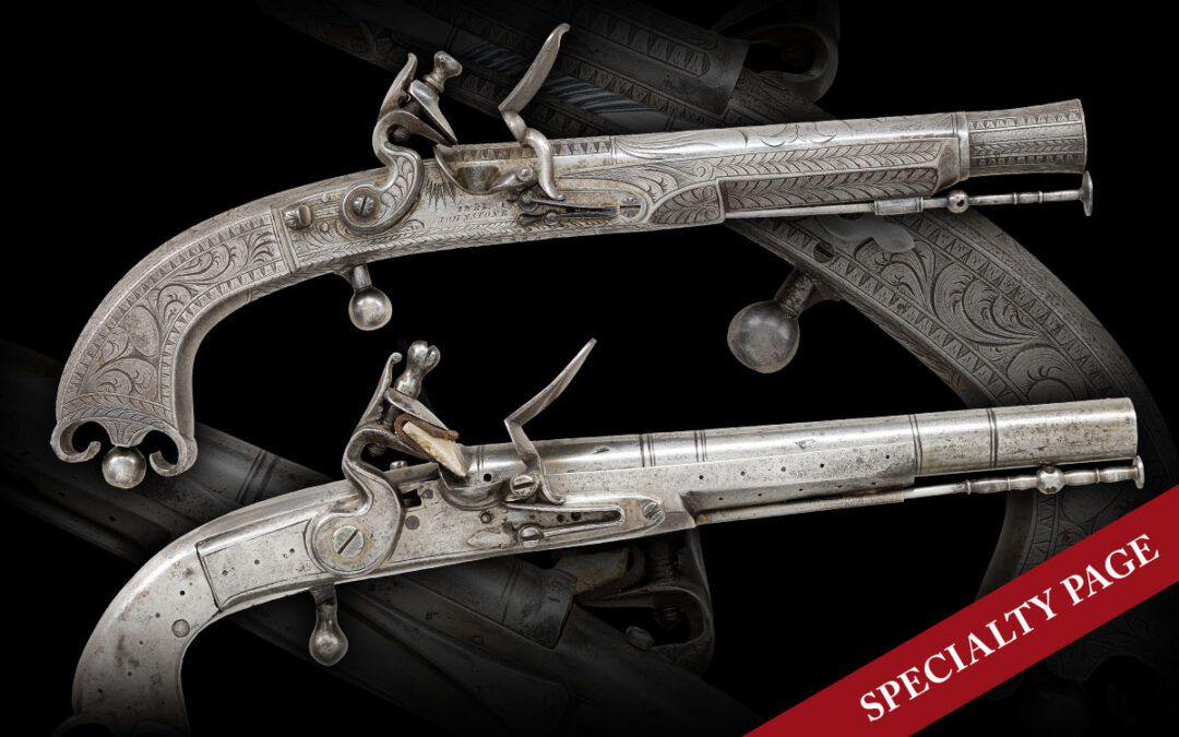 2 SCOTTISH ALL METAL PISTOLS: 1 SCOTTISH REVIVAL, 1 EARLY