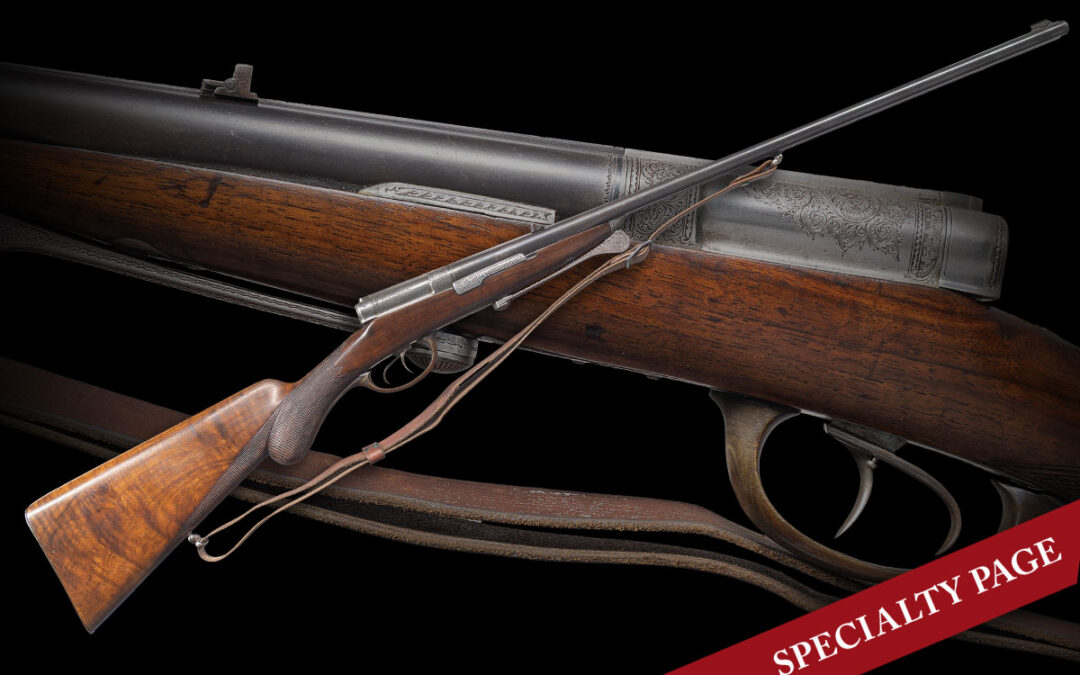 RARE DREYSE SIDE SWING DOUBLE RIFLE.