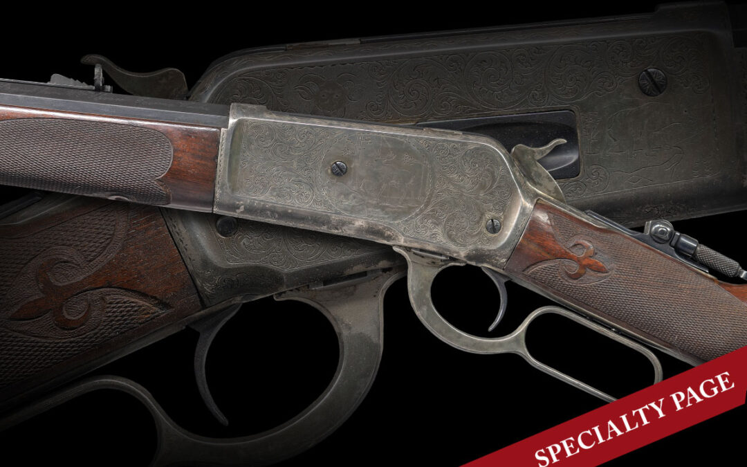 WINCHESTER MODEL 1886 ENGRAVED LEVER ACTION RIFLE