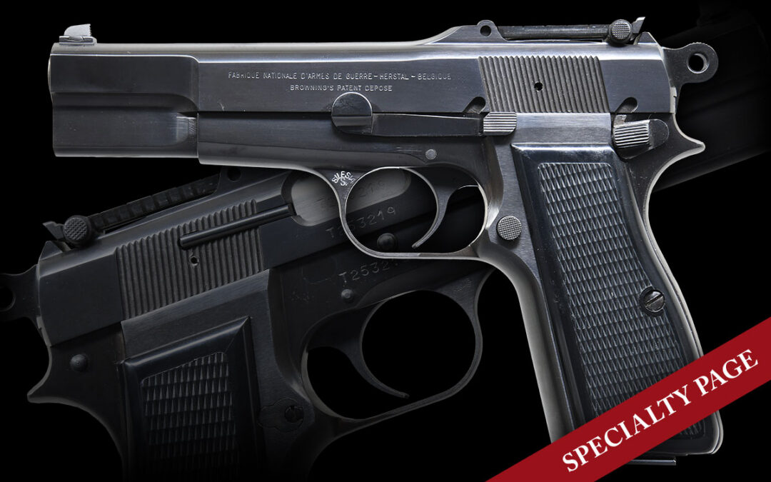 EXCEPTIONALLY SCARCE, HIGH CONDITION, “SILESIA” MARKED FABRIQUE NATIONALE “EL CAPITAN” HIGH POWER SEMI-AUTOMATIC PISTOL